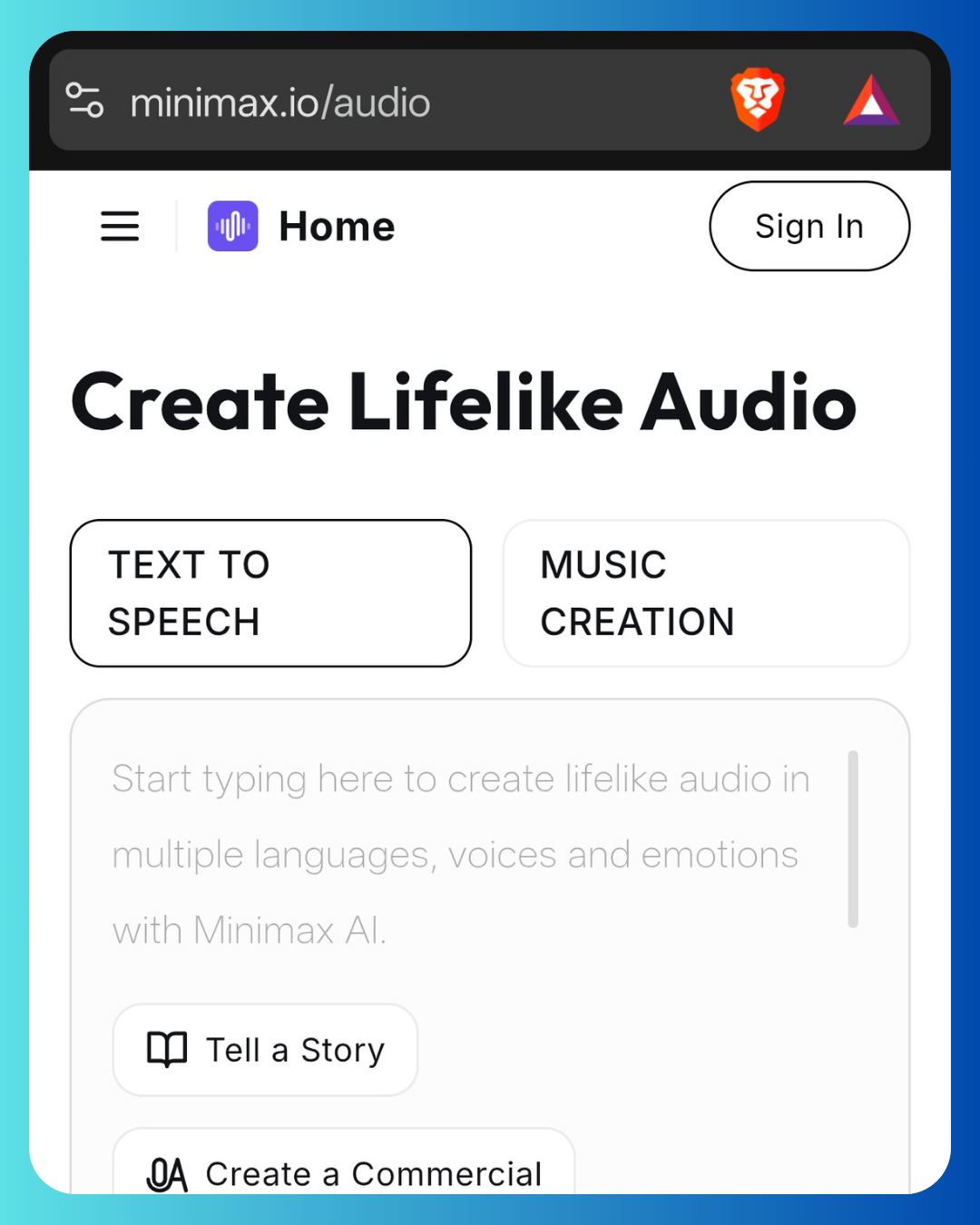 Hailuo AI Audio